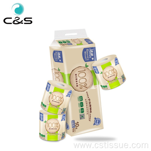 Soft Toilet Tissue Paper Core Pure Wood Pulp